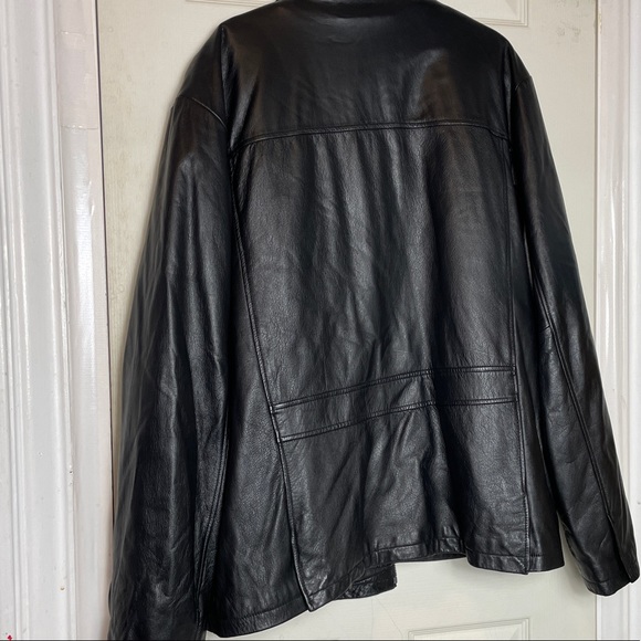 Wilsons Leather Thinsulate lining leather jacket vest 2in1 black mens 2XLT - Picture 13 of 16